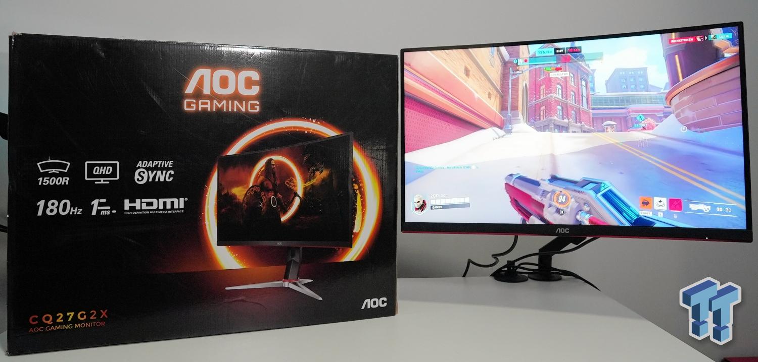 AOC CQ27G2X Gaming Monitor Review - QHD 180Hz paired with