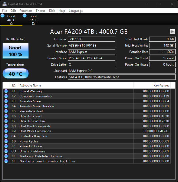 Acer FA200 4TB SSD Review - Another Powerful Bargain 02