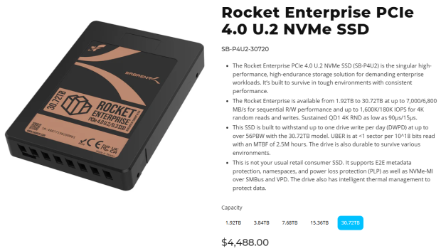 Sabrent Rocket Enterprise 30.72TB SSD Review - High Capacity & Performance 04