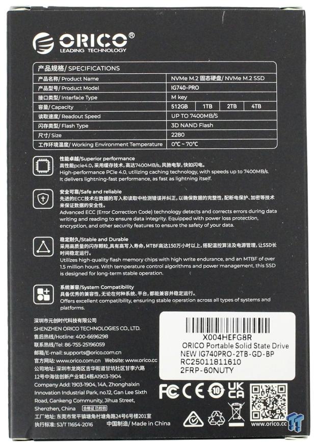 Orico IG740 Pro 2TB SSD Review - Mass TLC on the Cheap 04
