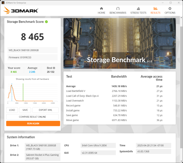 Sandisk WD_BLACK SN8100 2TB SSD Review - Approaching Optane 31