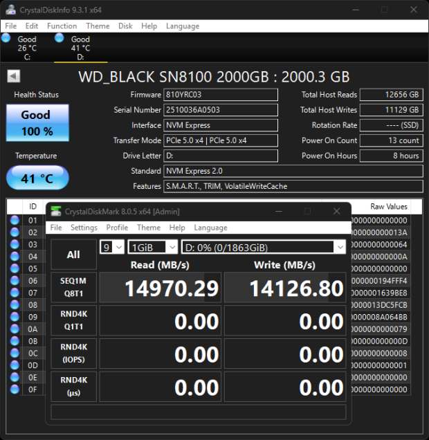 Sandisk WD_BLACK SN8100 2TB SSD Review - Approaching Optane 43