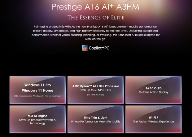 MSI Prestige A16 AI+ (Strix Point APU) Laptop Review 201
