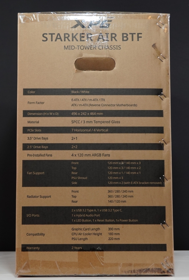 XPG Starker Air BTF Chassis Review 3