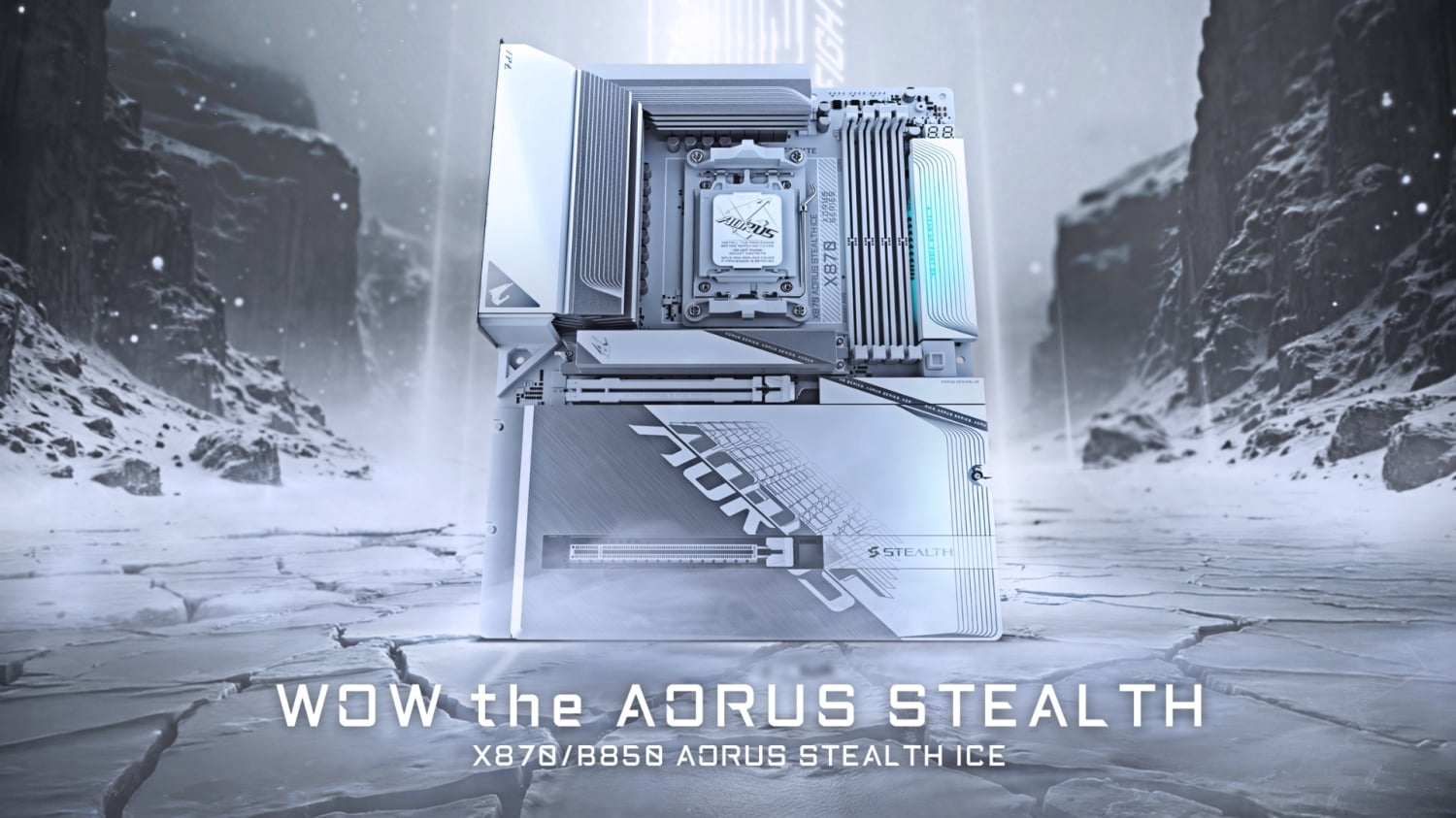 X870 AORUS STEALTH ICE ushers in a new era of PC building