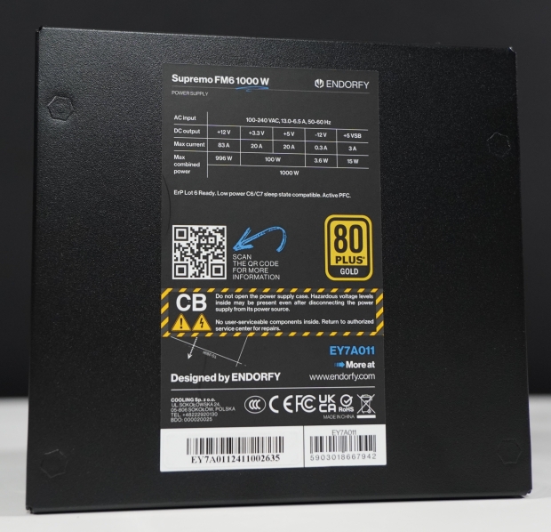 Endorfy Supremo FM6 1000w 80 PLUS Gold ATX 3.1 PSU Review 11