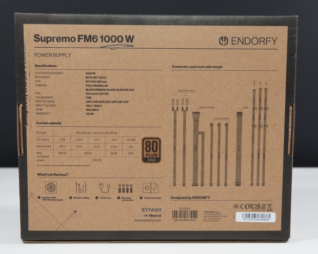 Endorfy Supremo FM6 1000w 80 PLUS Gold ATX 3.1 PSU Review 2