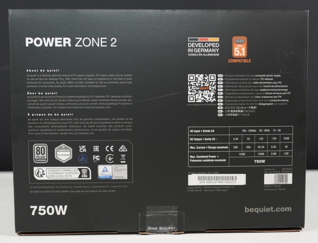 be quiet! Power Zone 2 750w 80 PLUS Platinum ATX 3.1 PSU Review 2