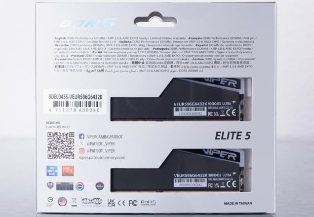 Patriot Viper Elite 5 Ultra RGB DDR5-6400 UDIMM 96GB Dual-Channel Memory Kit Review 03