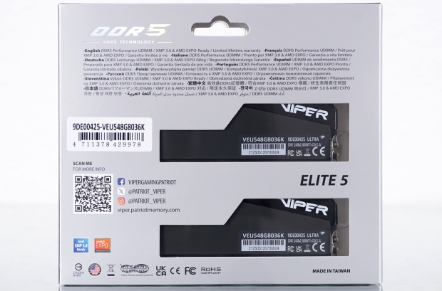 Patriot Viper Elite 5 Ultra DDR5-8000 UDIMM 48GB Dual-Channel Memory Kit Review 03