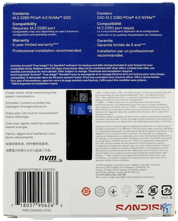 Sandisk WD Blue SN5100 2TB SSD Review - When Blue Runs Like Black 04