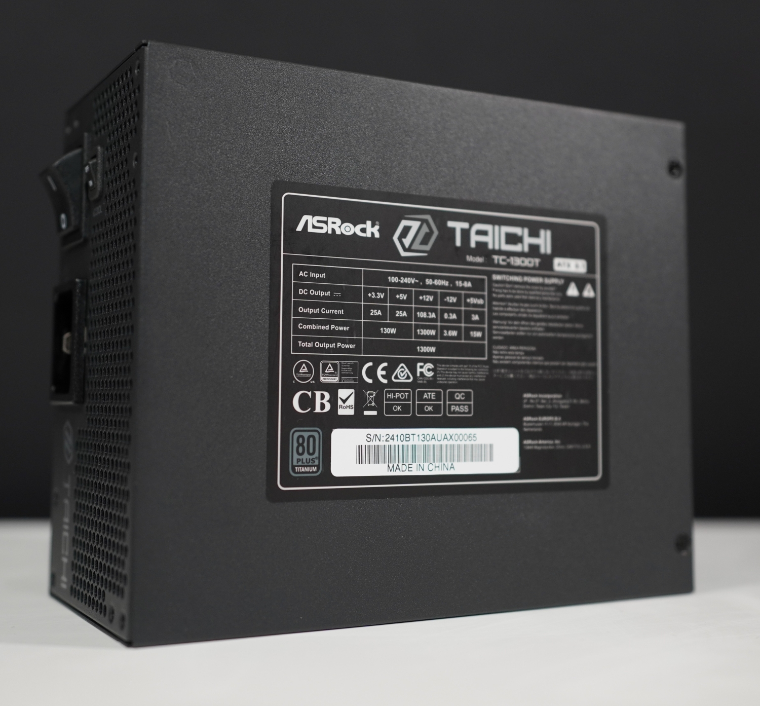 ASRock TC-1300T 80 PLUS Titanium ATX 3.1 PSU Review