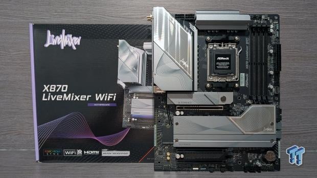 ASRock X870 LiveMixer WiFi - Connect all your devices and more with up to 25 USB ports