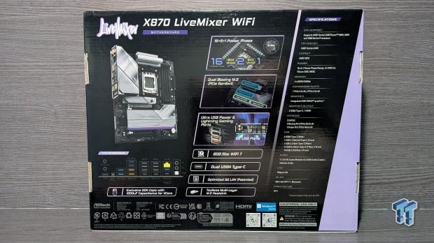 ASRock X870 LiveMixer WiFi Review - Connect all your devices and more with up to 25 USB ports 03