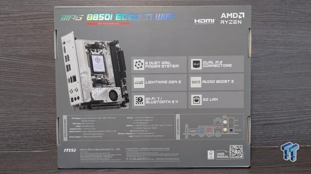 MSI MPG B850I Edge Ti WiFi Motherboard Review 03