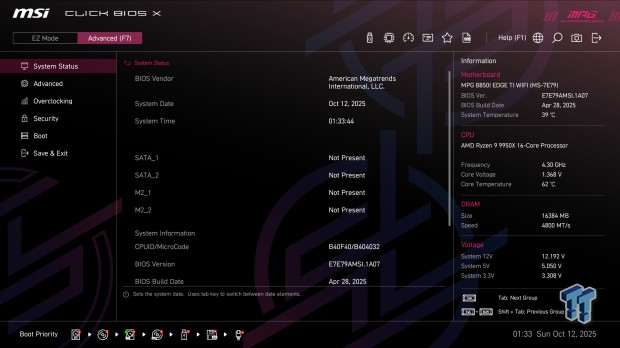 MSI MPG B850I Edge Ti WiFi Motherboard Review 12
