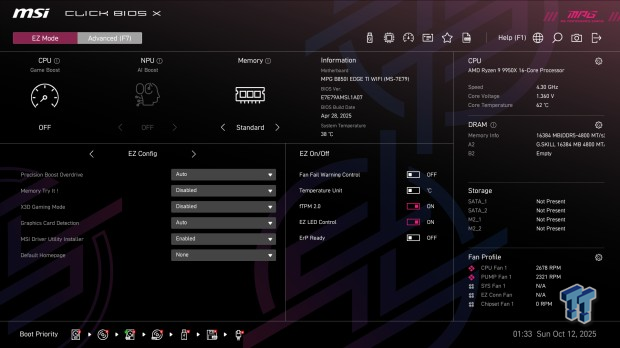 MSI MPG B850I Edge Ti WiFi Motherboard Review 13