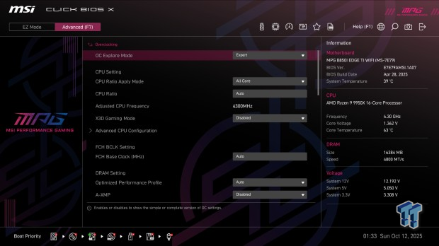 MSI MPG B850I Edge Ti WiFi Motherboard Review 15