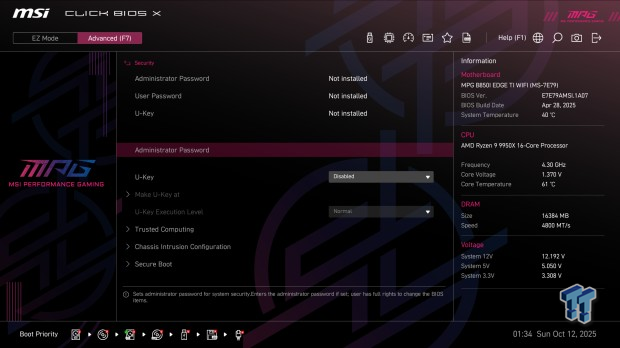 MSI MPG B850I Edge Ti WiFi Motherboard Review 16