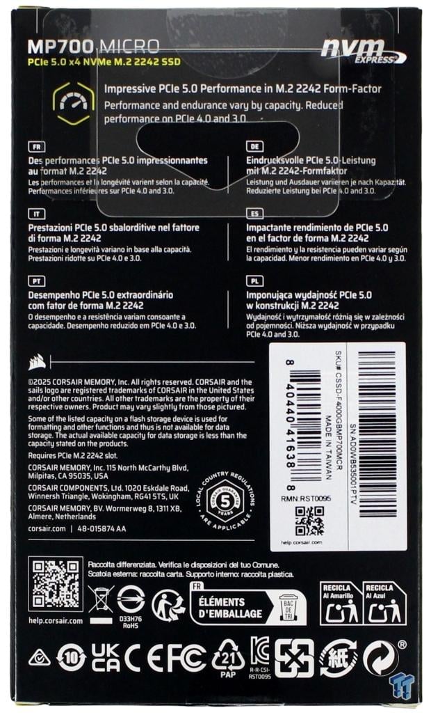 Corsair MP700 Micro 4TB SSD Review - Tiny but Huge 04