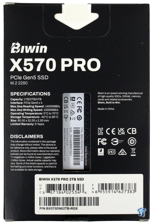Biwin Black Opal X570 Pro 2TB SSD Review - Powerful and efficient single-sided goodness 04