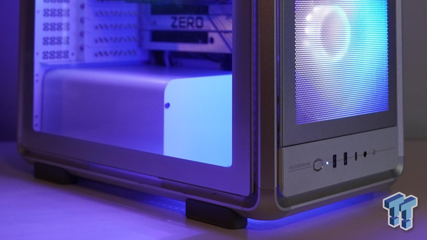 Cooler Master's MasterFrame 500 Mesh offers an all-aluminum construction with double-tempered glass side panels for a premium price.