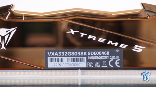Patriot Viper Xtreme 5 Aurum DDR5-8000 UDIMM 32GB Dual-Channel Memory Kit Review 06