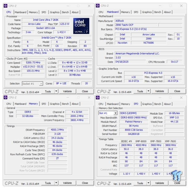 Patriot Viper Xtreme 5 Aurum DDR5-8000 UDIMM 32GB Dual-Channel Memory Kit Review 18