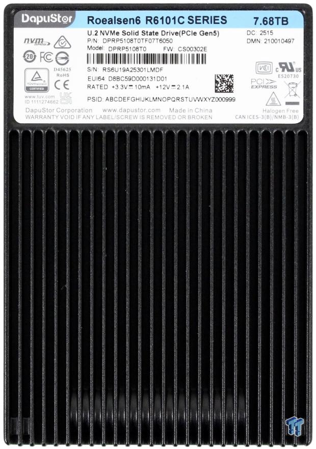 DapuStor Roealsen6 R6101C 7.68TB Enterprise SSD Review - The Magic of Compression 02