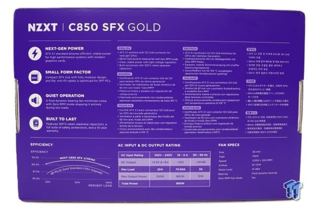 NZXT C850 SFX Gold ATX 3.1 Power Supply Review 2