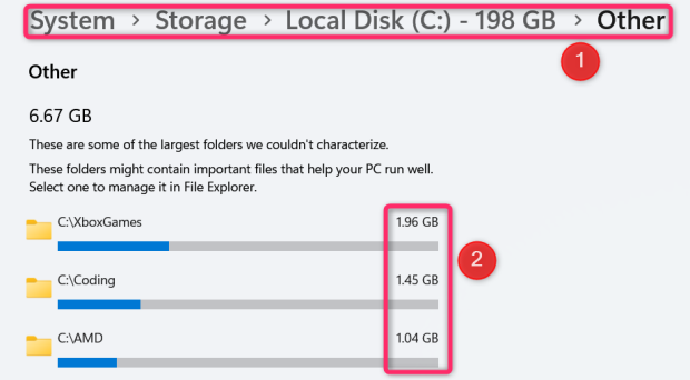 How to see what's using up storage space on your C: Drive 06