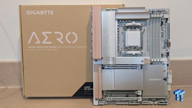 GIGABYTE X870E Aero X3D Wood Motherboard - A touch of wood adds a touch of class