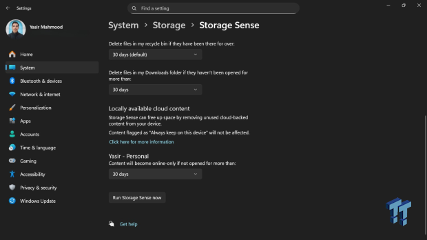 I set up Storage Sense once and haven't worried about disk space since 3