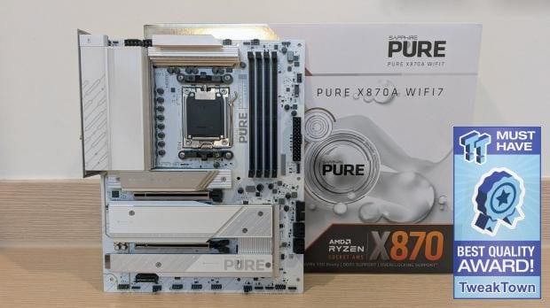 Sapphire Pure X870A WiFi 7 Motherboard - Premium looks at a bargain price