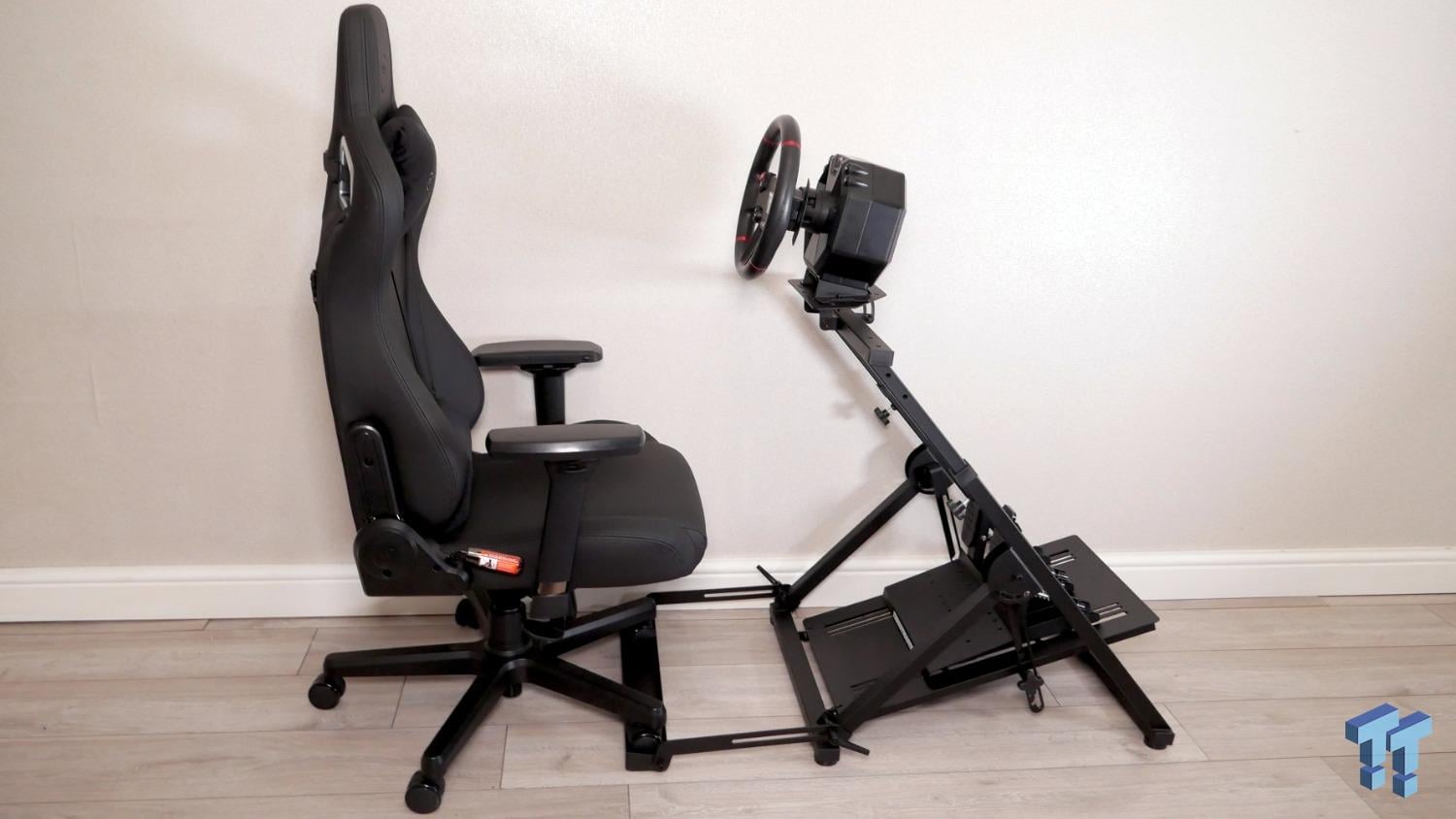 The Nitro Concepts C-Racer is a compact and sturdy wheel stand for those looking to enter the sim racing world, provided you can find a wheel that fits it.