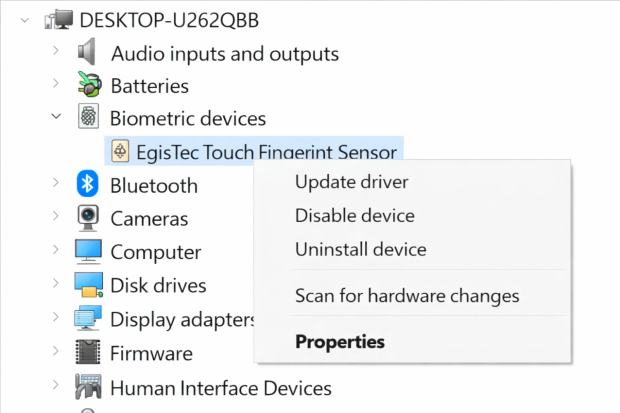 How to Fix We Couldn't Find a Fingerprint Sensor Compatible With Windows Hello in Windows 11 04