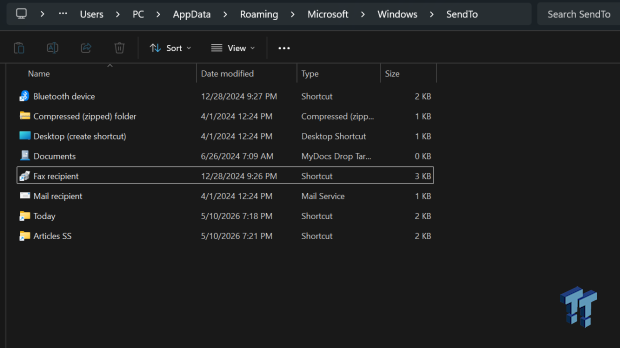 The Send To menu is the right-click feature on Windows 11 that nobody bothers to customize 04