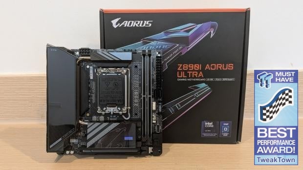 GIGABYTE Z890I AORUS Ultra Motherboard - Mini-ITX with surprisingly good thermals