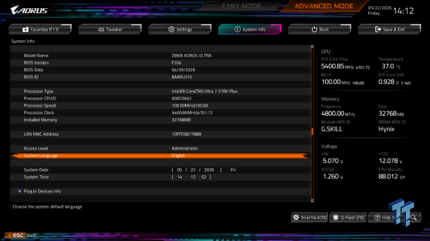 GIGABYTE Z890I AORUS Ultra Motherboard Review - Mini-ITX with surprisingly good thermals 15