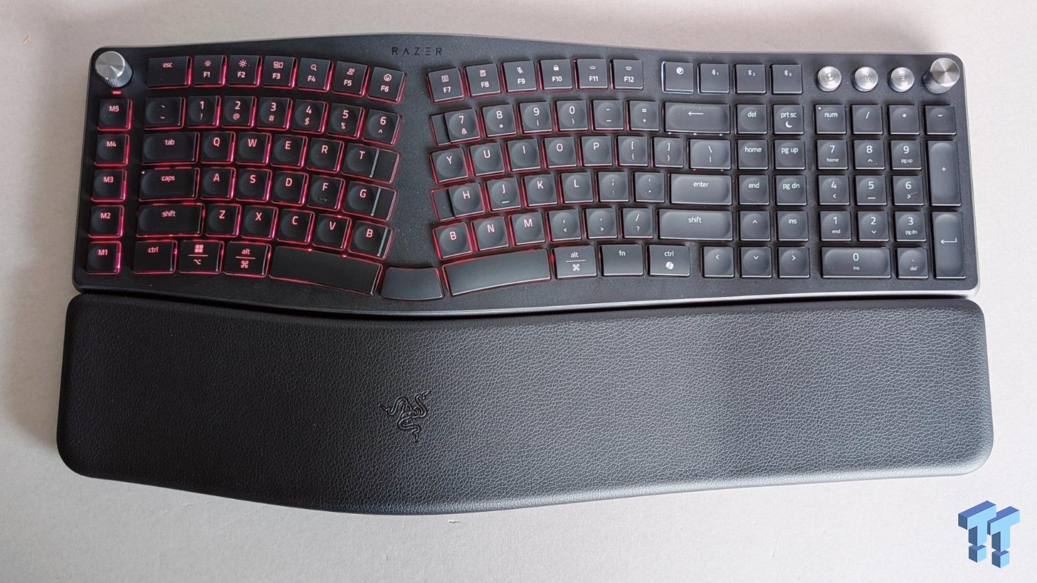 Custom Split Razer Keyboard Razer Pro Type Ergo Wireless Split Ergonomic Keyboard Review - Built ...
