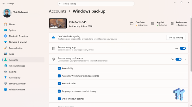 I read the Windows Backup app screen carefully, and it does not back up what most people think 01