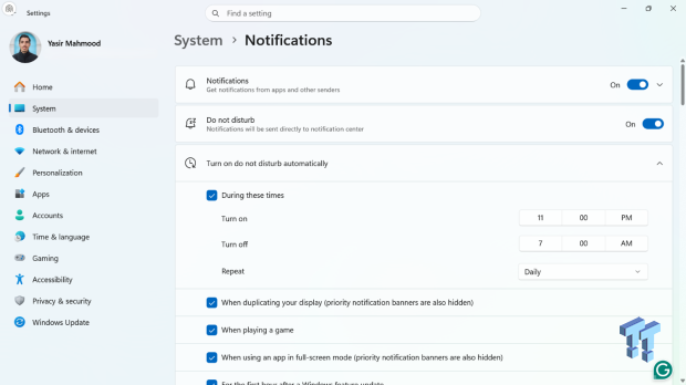 I stopped Windows 11 notifications from interrupting me with Do Not Disturb, Focus, and a priority list 02
