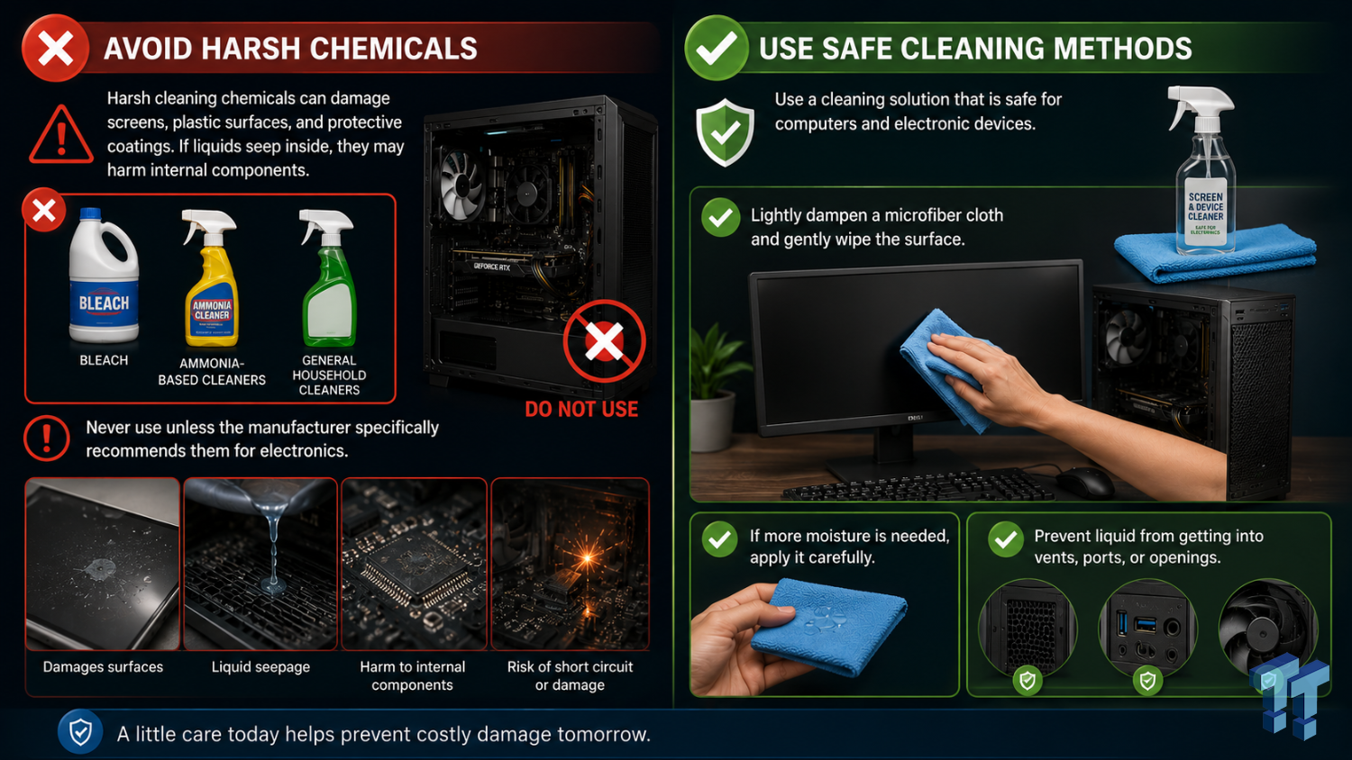 6 PC cleaning mistakes to avoid for safer hardware maintenance