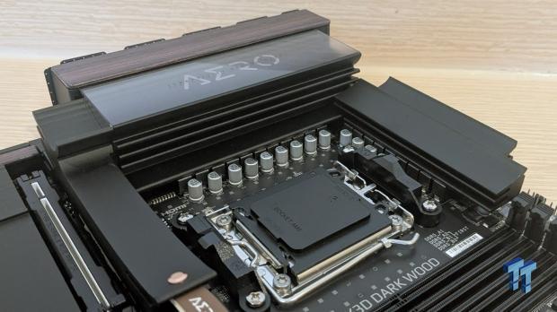 GIGABYTE X870E Aero X3D Dark Wood Review - A woody goody 09