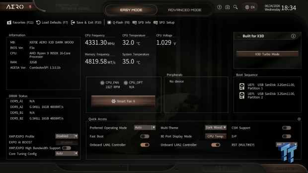 GIGABYTE X870E Aero X3D Dark Wood Review - A woody goody 11