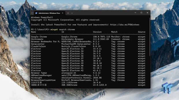 I install and update most of my apps with this Windows command now, and I stopped downloading sketchy installers 02