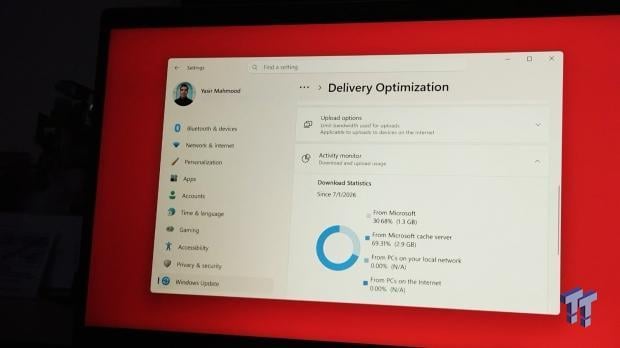 I capped Windows Update's bandwidth with Delivery Optimization, and my downloads stopped choking