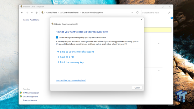 Windows 11 may be encrypting your drive already, and I checked where my recovery key went 06
