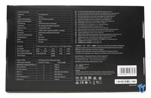 CPS PCCooler YS1200 ATX 3.1 80 PLUS Gold PSU Review 2