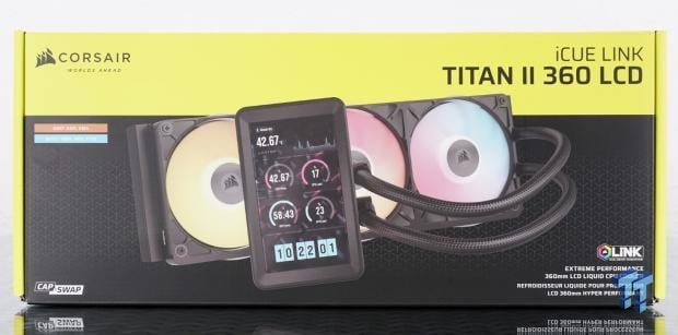 Corsair iCUE LINK Titan II 360 RX LCD Liquid CPU Cooler Review 02